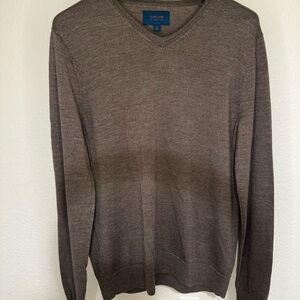 Tailor Vintage Brown V-Neck Sweater Timeless Design
